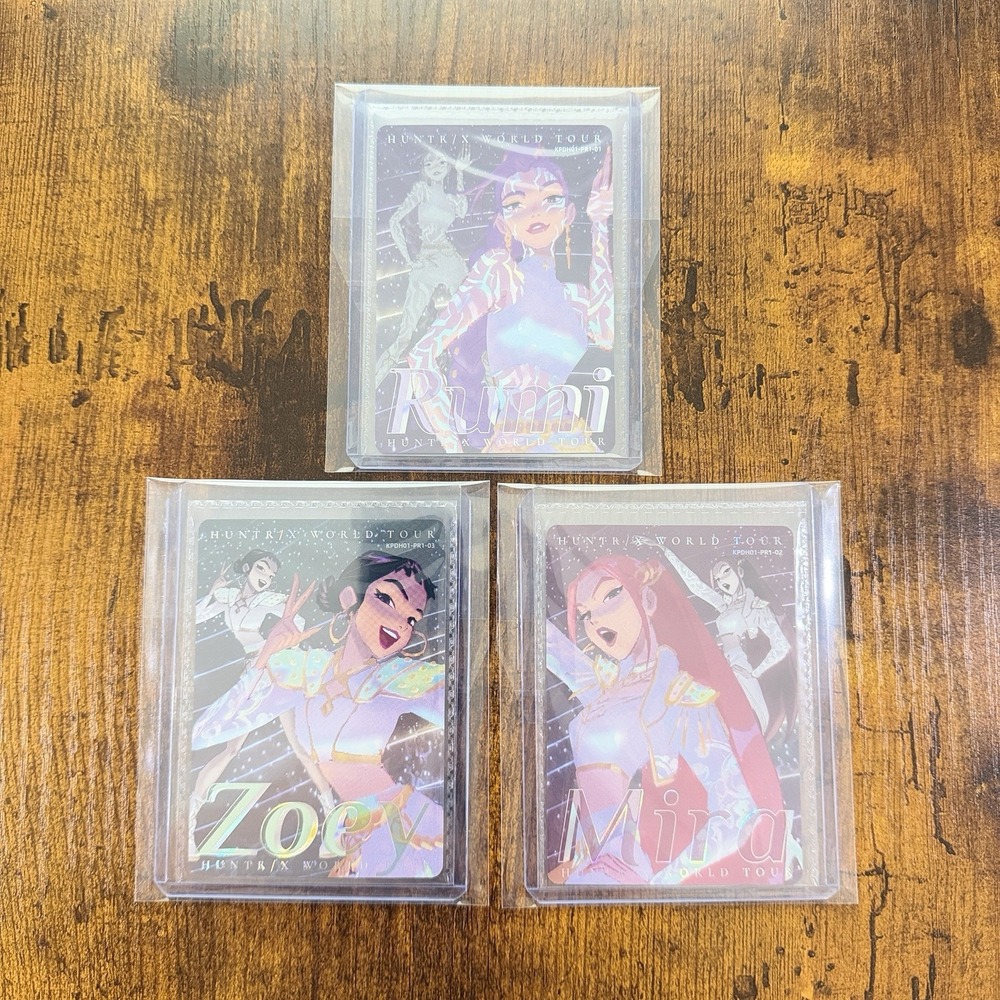 Kayou Kpop Demon Hunters Rumi Zoey Mira Promo Set KPDH01-PR1-01 02 03